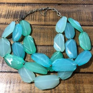 Mint statement necklace